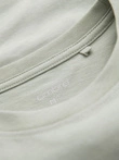 Casual men's t-shirt with pocket patch - light grey V2 OM-TSCT-0109
