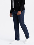 Pánské klasické džínové kalhoty REGULAR FIT - indigo V1 OM-PADP-0152