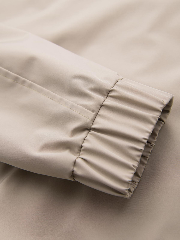 Vyriška funkcinė pereinamojo tipo striukė su gobtuvu - smėlio spalvos V3 OM-JANP-0225