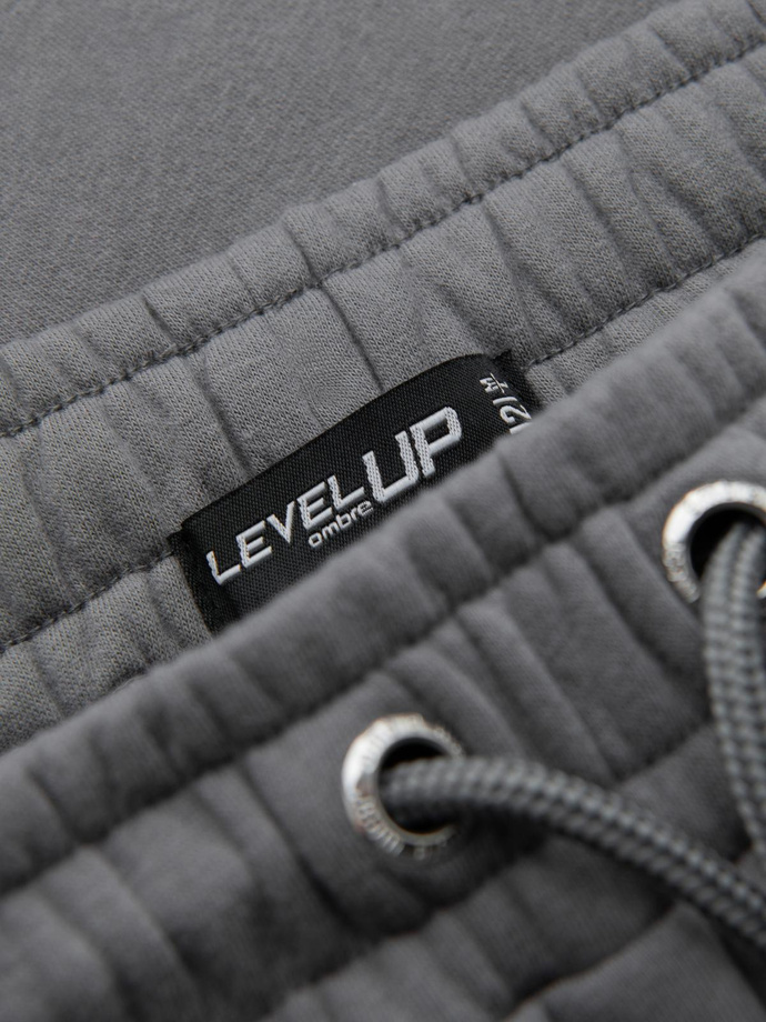 Klasické unisex tepláky se šňůrkou - šedé V18 OU-PSBC-0100