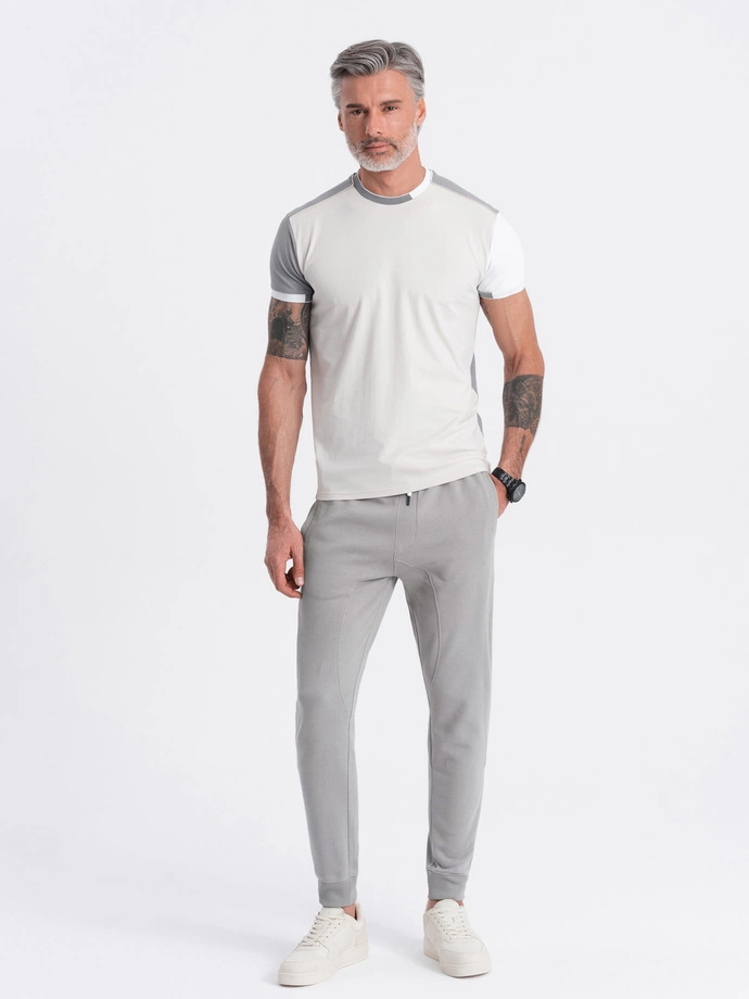 Pantaloni de trening jogger pentru bărbați - gri V8 OM-PABS-0173