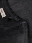 Tricou bărbătesc din bumbac cu logo dublu imprimat - albastru marin V3 OM-TSPT-0211