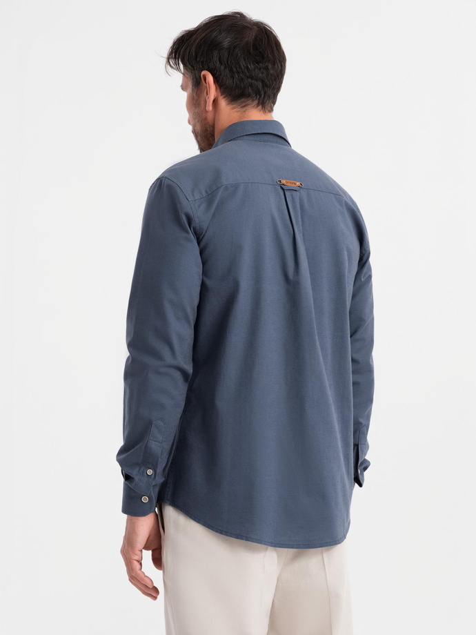 Blazer bărbătesc cu croială REGULAR cu in - crem V1 OM-BLZB-0128