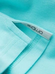 Tricou polo BASIC pentru bărbați, tricou piqué monocolor - mentă V18 OM-POBS-0100