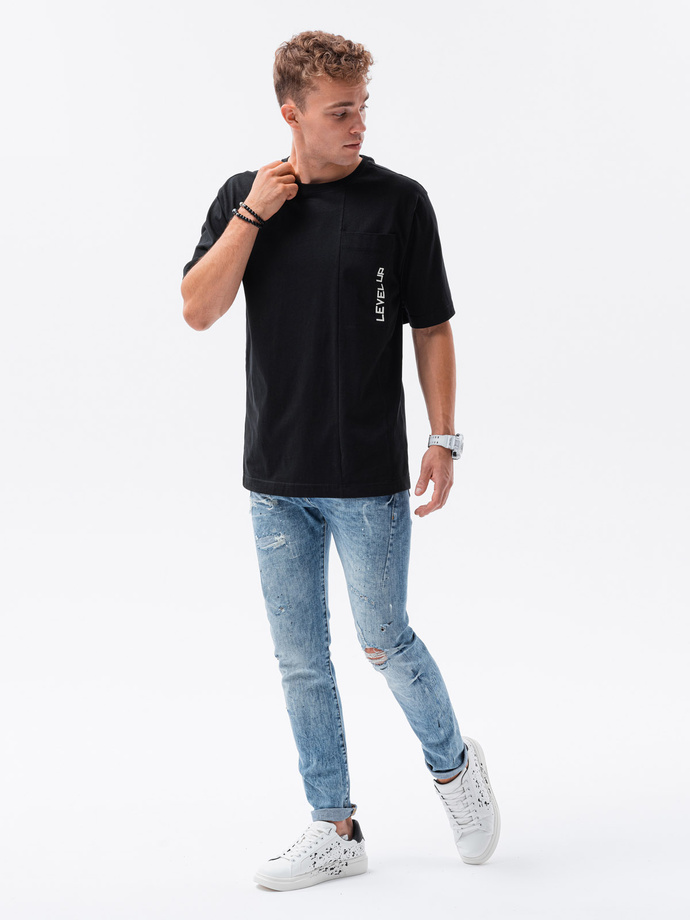 Vyriški marškinėliai OVERSIZE - juoda S1628