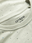 Tricou bărbătesc cu imprimeu integral și litere colorate - verde deschis V5 OM-TSFP-0185