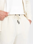 BASIC men's sweatshirt set unbuttoned sweatshirt + joggers - cream V5 Z86