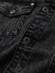 Men's denim jacket katana with washem - black V3 OM-JADJ-0219