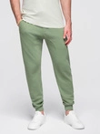 Pánské tepláky jogger - zelené V3 OM-PABS-0173