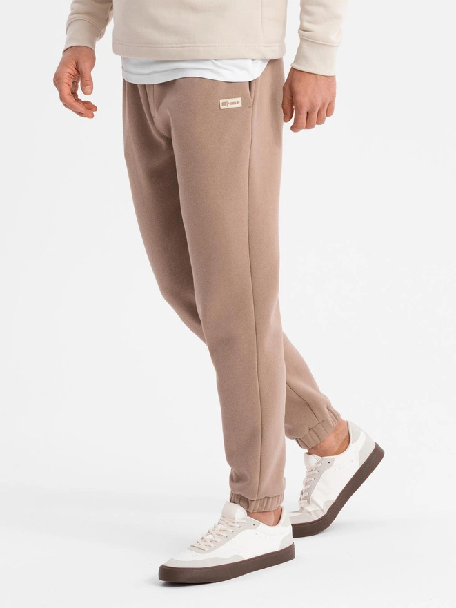 Men's structured knit sweatpants - graphite V5 OM-PASK-0211
