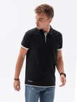 Men's cotton polo shirt - black V8 S1382