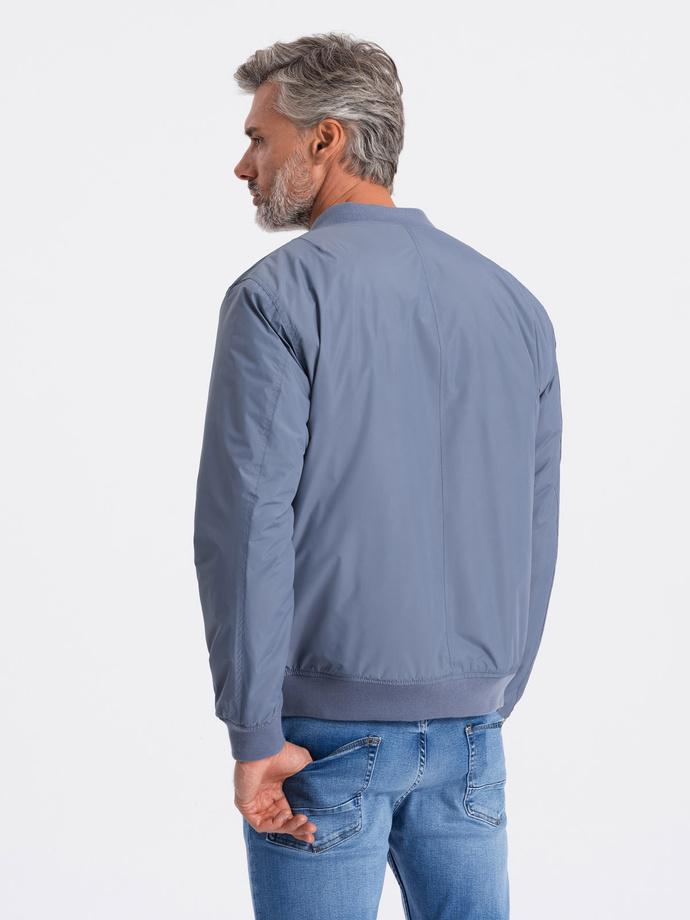 Pánská bunda bomber - modrá V16 C538