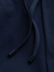 Men's pique knit pants with adjustable waistband - navy blue V1 OM-PACP-0283