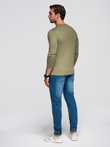 Men's urban print longsleeve - olive V1 OM-LSPT-0131