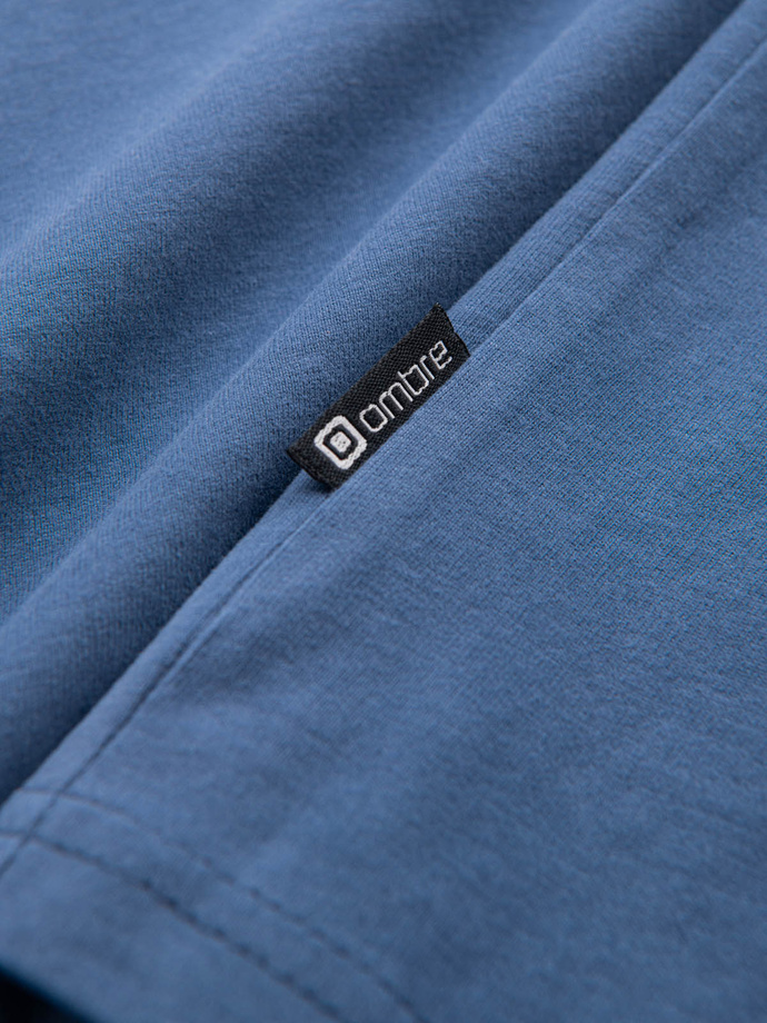 Ombre Streetstyle bărbați bumbac buzunar imprimare T-shirt - indigo V9 OM-TSCT-0108