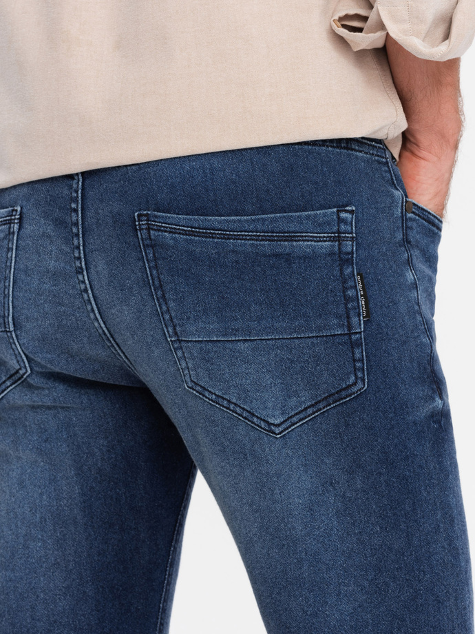Pánske džínsy na mieru SLIM FIT s elastanom - modré V1 OM-PADP-0214