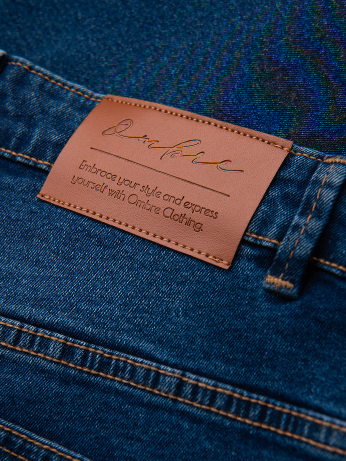Pánske džínsové nohavice JOGGERS s klasickým strihom - modré V2 OM-PADJ-0265