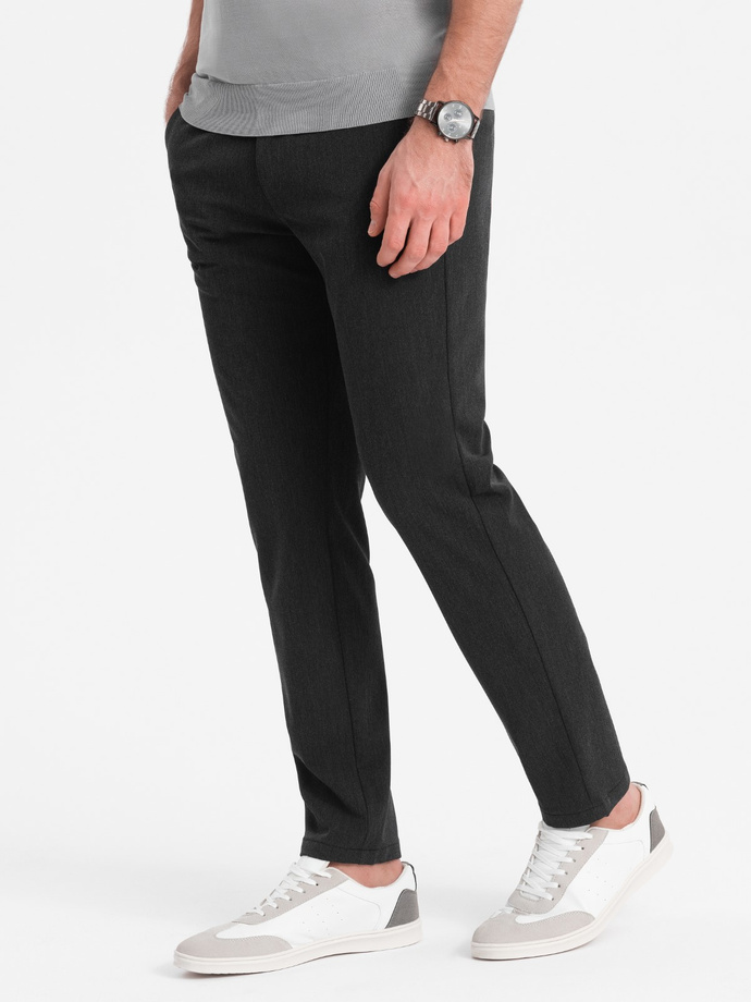 Pantaloni chino elegant SLIM FIT pentru bărbați SLIM FIT - grafit V2 OM-PACP-0191