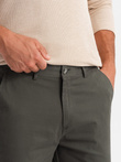Vyriškos uniforminės chino kelnės REGULAR FIT - chaki V3 OM-PACP-0183
