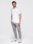 Men's jogger sweatpants - gray V8 OM-PABS-0173