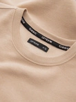 BASIC men's non-stretch cotton sweatshirt - beige V6 OM-SSBN-0159