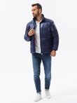 Men's winter jacket - dark blue C546
