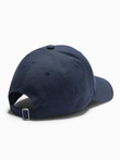 Men's baseball cap with rectangular patch - navy blue V3 OM-ACCS-0104