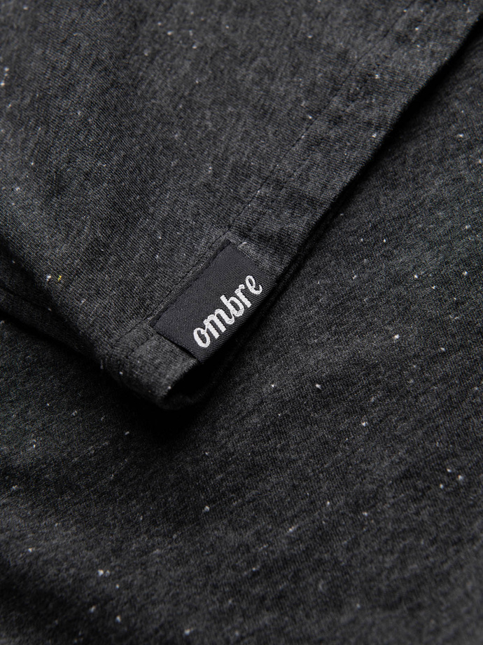 Tricou pentru bărbați cu efect decorativ confetti - negru V5 OM-TSCT-0178