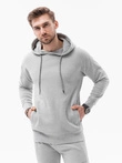 Men's set hoodie + pants - grey melange Z49