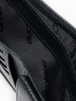 Men's leather wallet - black A609