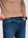 Pánske džínsové nohavice JOGGERS s klasickým strihom - modré V2 OM-PADJ-0265