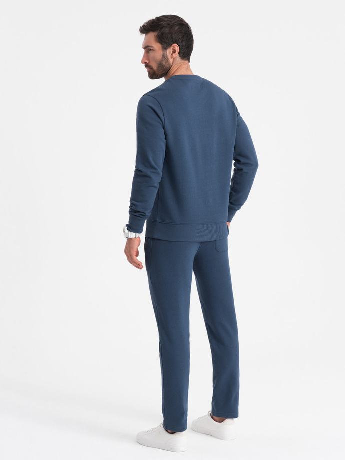 Men's sweatshirt + pants set - dark blue V4 Z78