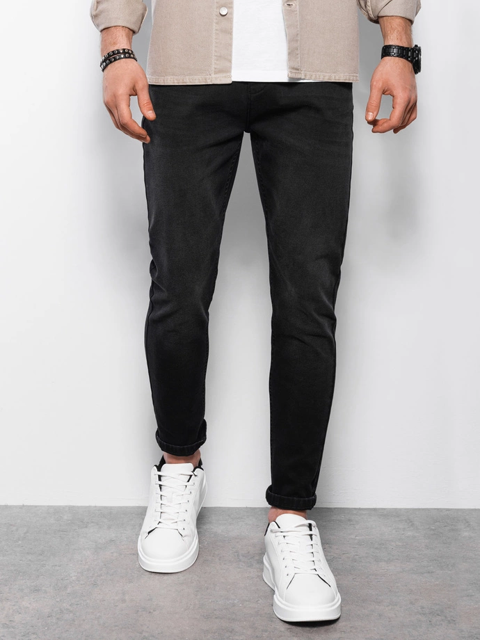 Men's denim pants CARROT FIT - black V3 OM-PADP-0117