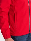 Pánska bunda s fleecovým stredom SOFTSHELL-red V6 OM-JANP-0137