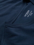 Classic BASIC men's cotton T-shirt - navy blue V2 OM-TSBS-0236