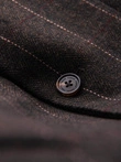 Blazer bărbătesc elegant din amestec de lână - grafit V3 OM-BLZB-0137