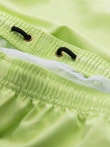 Neon men's swim shorts with magic print effect - lime green V1 OM-SRBS-0147