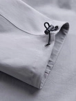 Pantaloni cargo STRAIGHT LEG pentru bărbați cu broșă triunghiulară în buzunar - gri V3 OM-PACG-0196