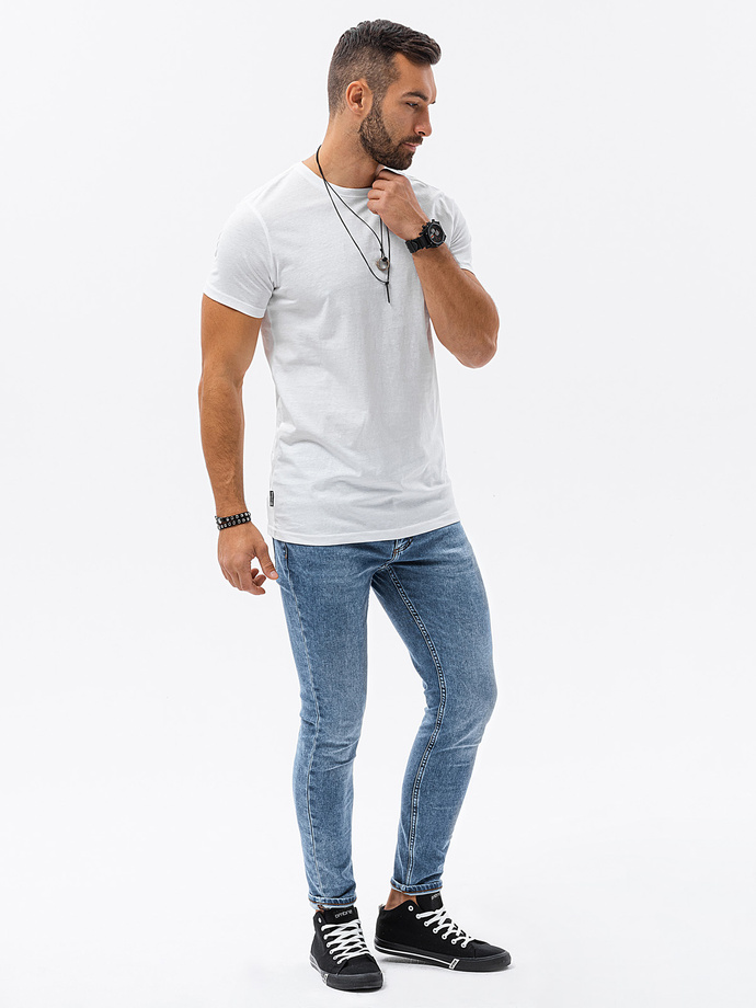 Tricou simplu barbati - alb S1224