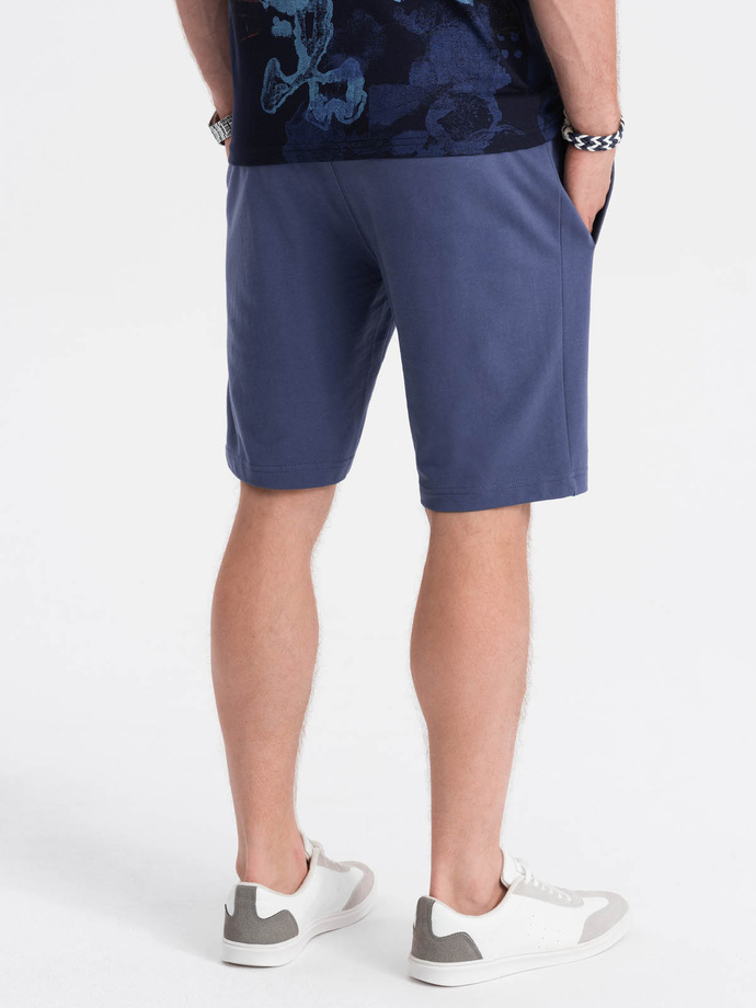 Men's knit shorts - dark blue V4 W291 