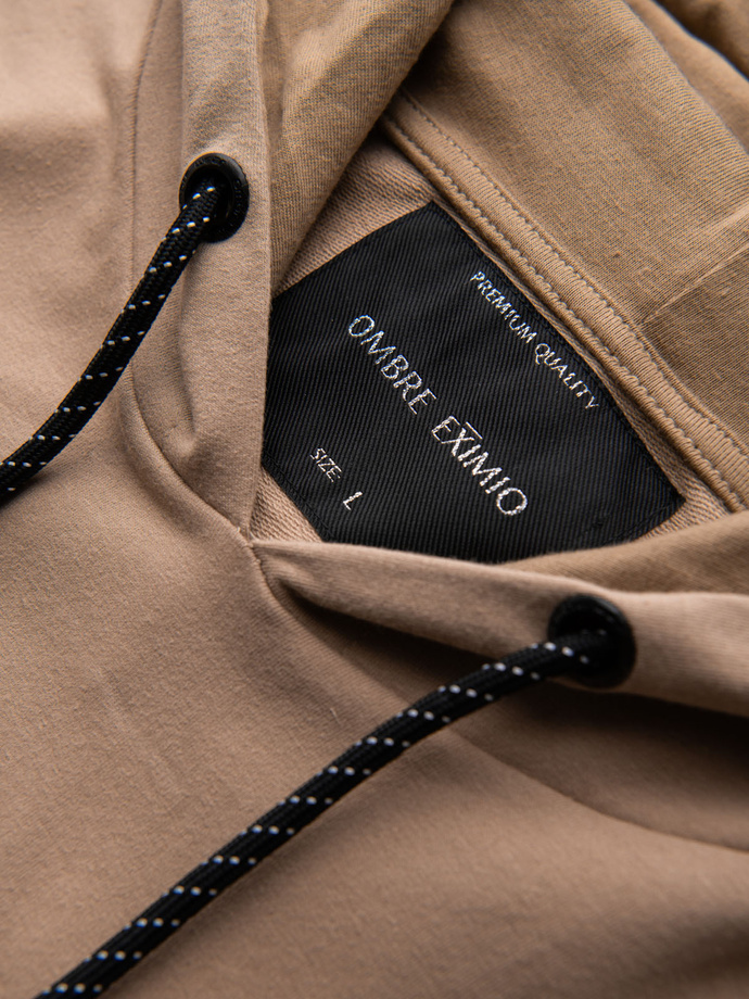 Set hanorac bărbați hanorac + pantaloni de trening - maro V3 Z107