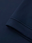 Tricou polo elegant pentru bărbați din material elastic - albastru marin V3 OM-POSS-0150