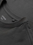 Men's casual t-shirt with pocket patch - graphite V11 OM-TSCT-0109