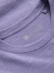 Tricou bărbătesc tricotat cu buzunare aplicate - violet V1 S1621