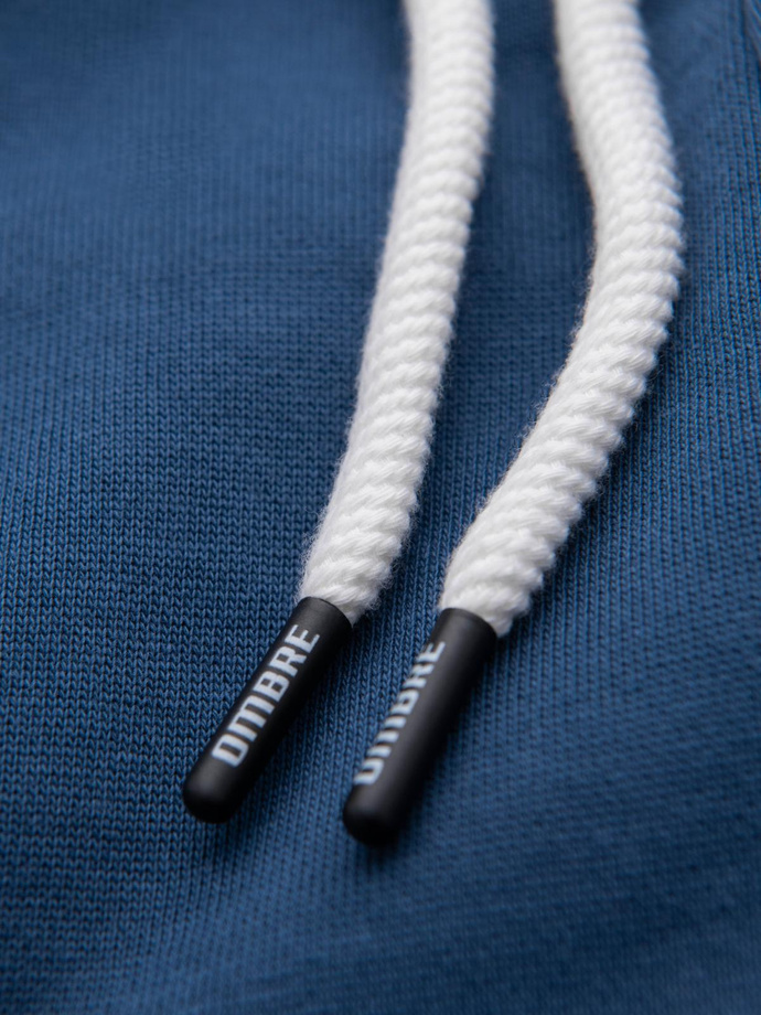 Pánske tepláky bez podšívky - tmavomodré V4 OM-PABS-0206