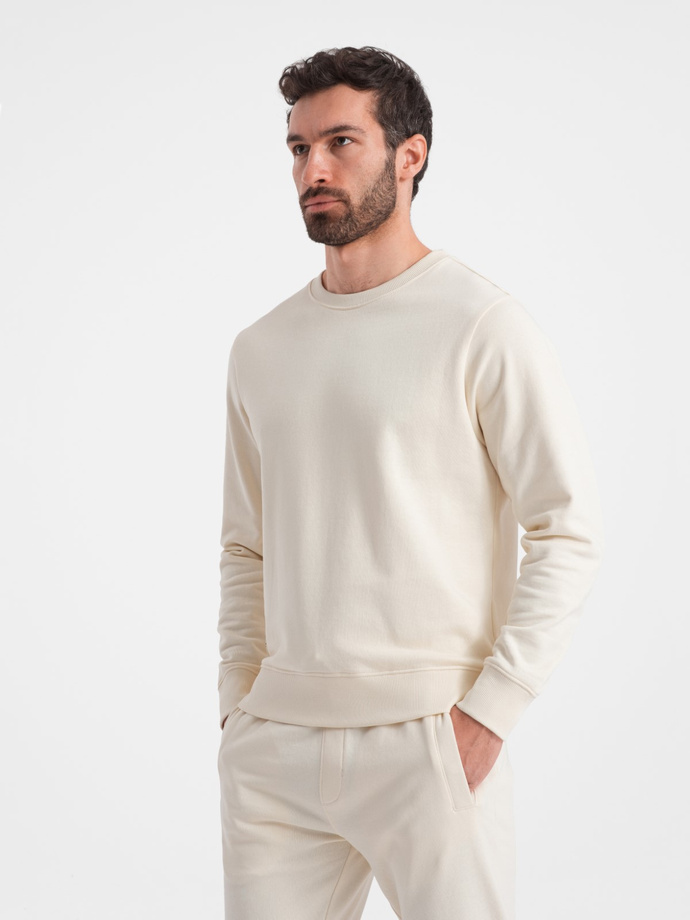 Men's sweatshirt + pants set - cream V11 Z78