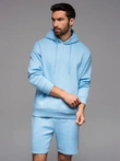 Unisex mikina s kapucí a kapsami - modrá V8 OU-SNBC-0105