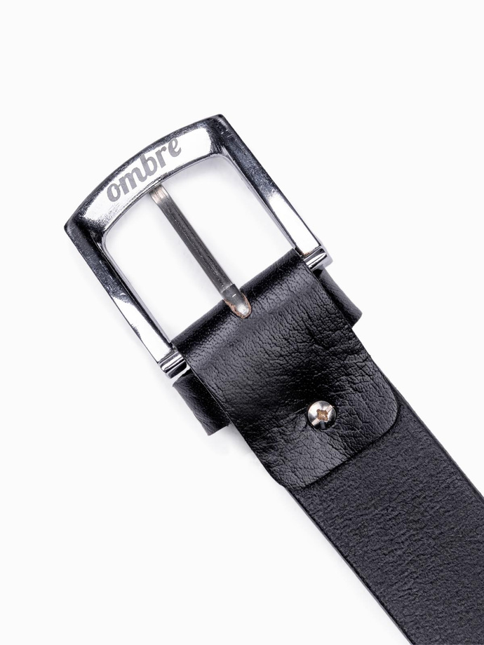 Set de accesorii din piele pentru bărbați - negru A654