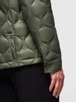 Men's quilted jacket in shirt cut - olive V2 OM-JALP-0215