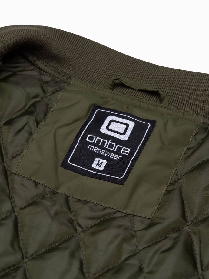 Men's bomber jacket - olive V2 C538